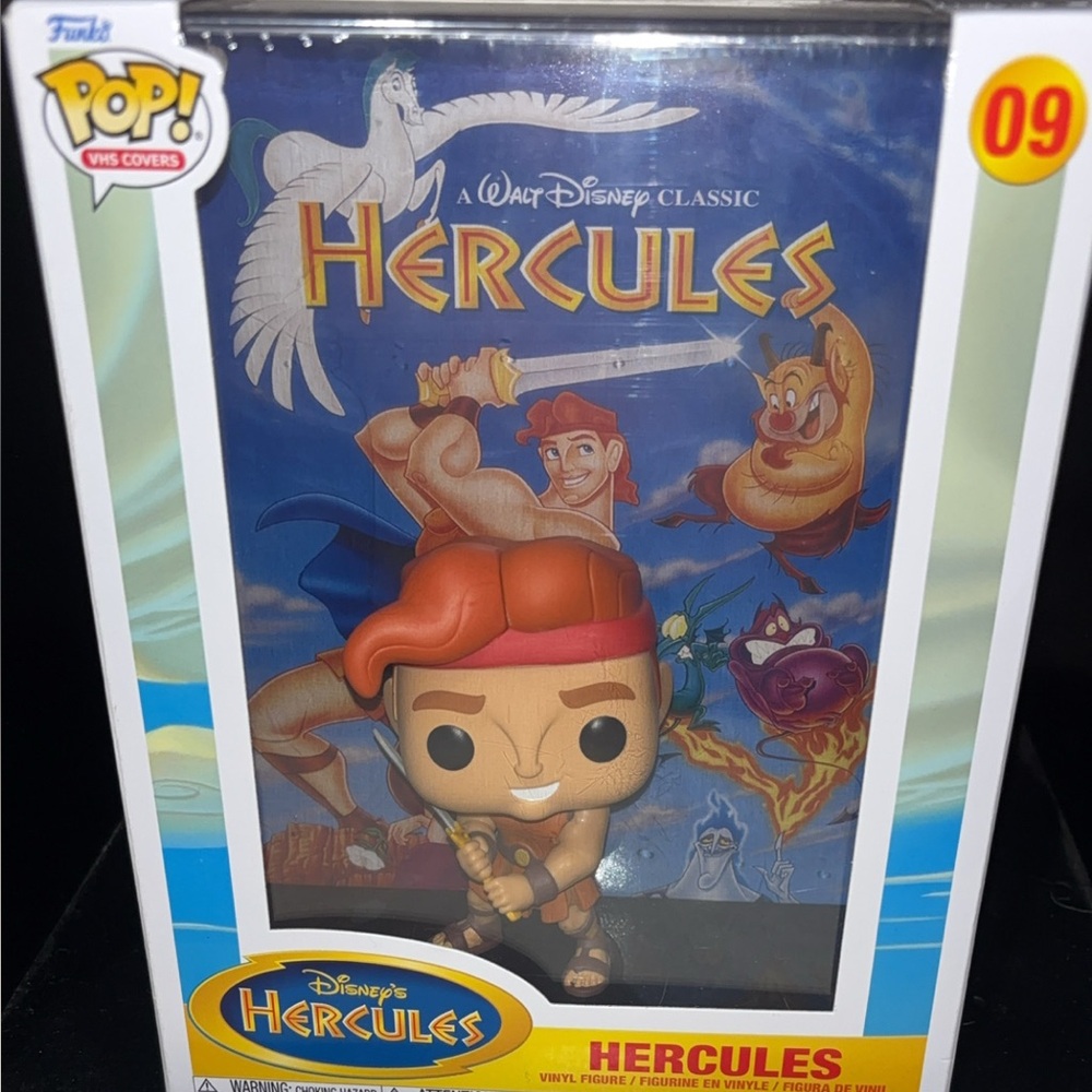 Funko Hercules Pop Figure with Red and Blue